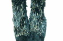 DOUBLE BLACK FOX FUR WRAP 2